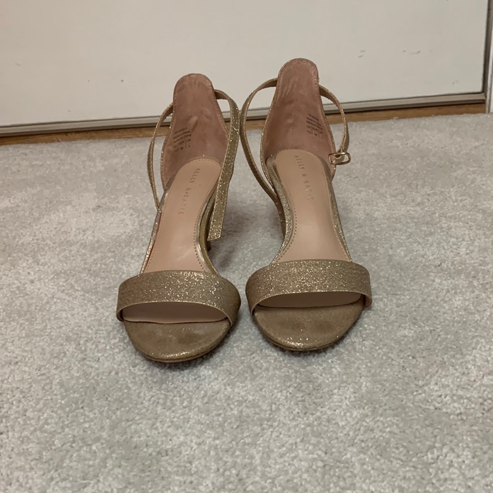 Gold glitter Kelly & Katie dress shoes